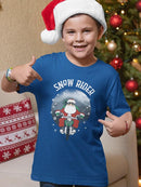 Snow Rider Santa T-shirt -SmartPrintsInk Designs