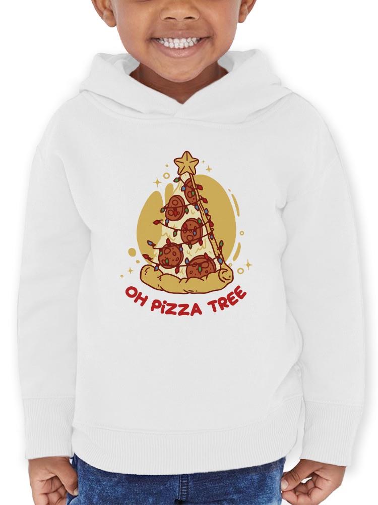 Oh Pizza Tree Christmas Hoodie -SmartPrintsInk Designs