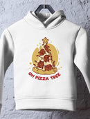 Oh Pizza Tree Christmas Hoodie -SmartPrintsInk Designs