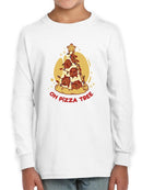 Oh Pizza Tree Christmas T-shirt -SmartPrintsInk Designs