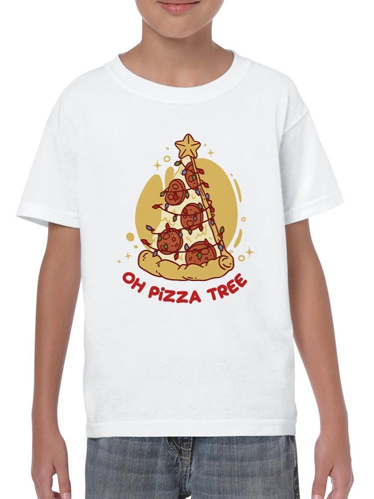 Oh Pizza Tree Christmas T-shirt -SmartPrintsInk Designs