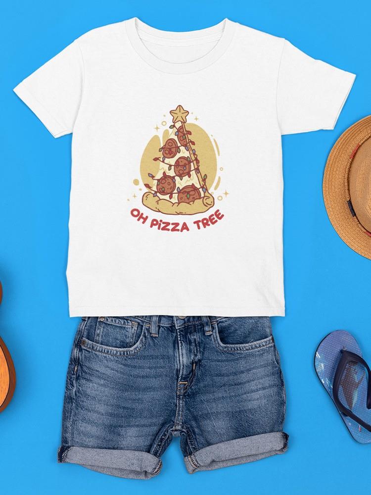 Oh Pizza Tree Christmas T-shirt -SmartPrintsInk Designs