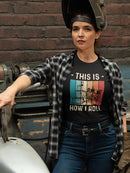 A Train Is How I Roll T-shirt -SmartPrintsInk Designs