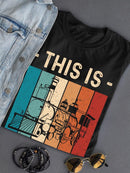 A Train Is How I Roll T-shirt -SmartPrintsInk Designs