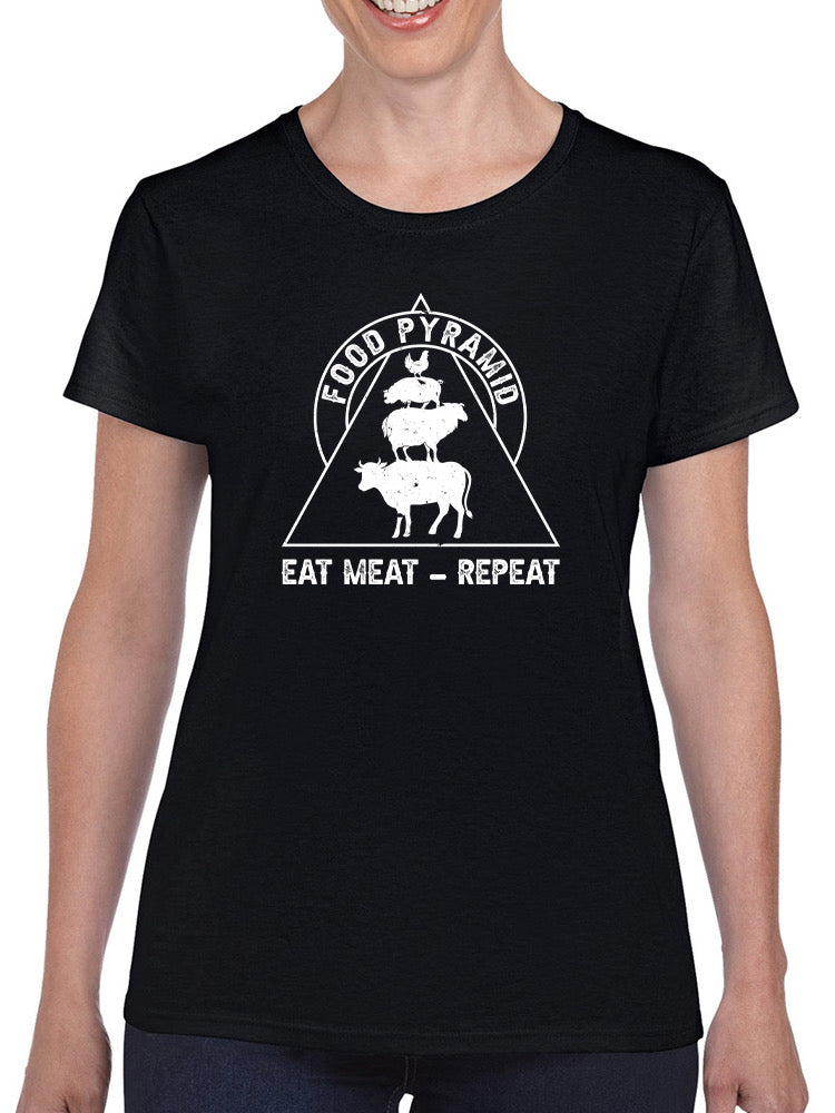 The Food Pyramid T-shirt -SmartPrintsInk Designs