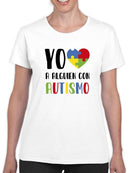Love Someone With Autism Spanish Quote T-shirt -SmartPrintsInk Designs
