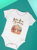 Camping With Cute Baby Bear Bodysuit -SmartPrintsInk Designs