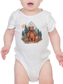 Sweet Adventure Bear Bodysuit -SmartPrintsInk Designs