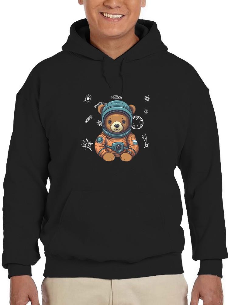 Journey To The Stars Bear Hoodie -SmartPrintsInk Designs