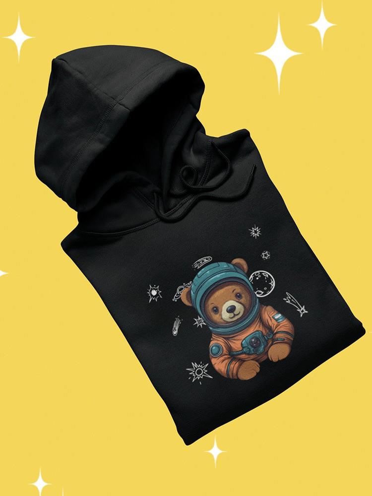 Journey To The Stars Bear Hoodie -SmartPrintsInk Designs