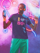 I Love 80'S Glasses Heart Men's T-shirt