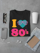 I Love 80'S Glasses Heart Men's T-shirt