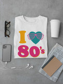 I Love 80'S Glasses Heart Men's T-shirt
