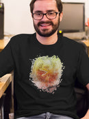 Dilophosaurus Dinosaur head Men's T-shirt