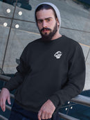 Three Eyed White Skull Men's Sweatshirt