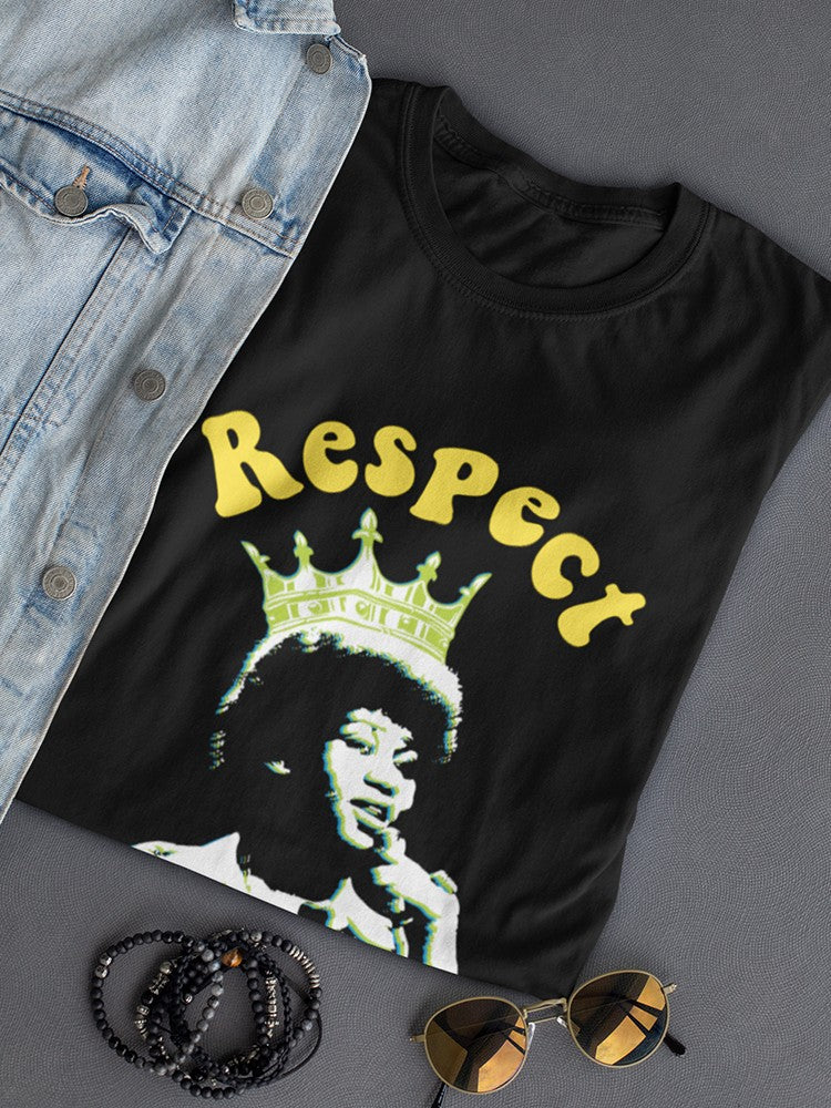Respect The Queen Of Soul Aretha Graphic Women's T-shirt