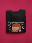 Cute Smile Santa Graphic Men's Sweatshirt