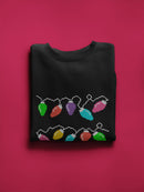 Christmas Lights Row Graphic Men's Sweatshirt
