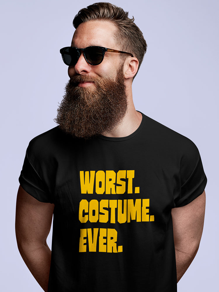 "Worst. Costume. Ever." Funny Halloween Phrase Men's T-shirt