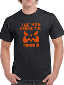 "The Man Behind The Pumpkin" Halloween Costume Men's T-shirt