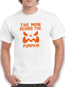 "The Man Behind The Pumpkin" Halloween Costume Men's T-shirt