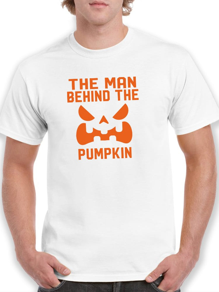 "The Man Behind The Pumpkin" Halloween Costume Men's T-shirt