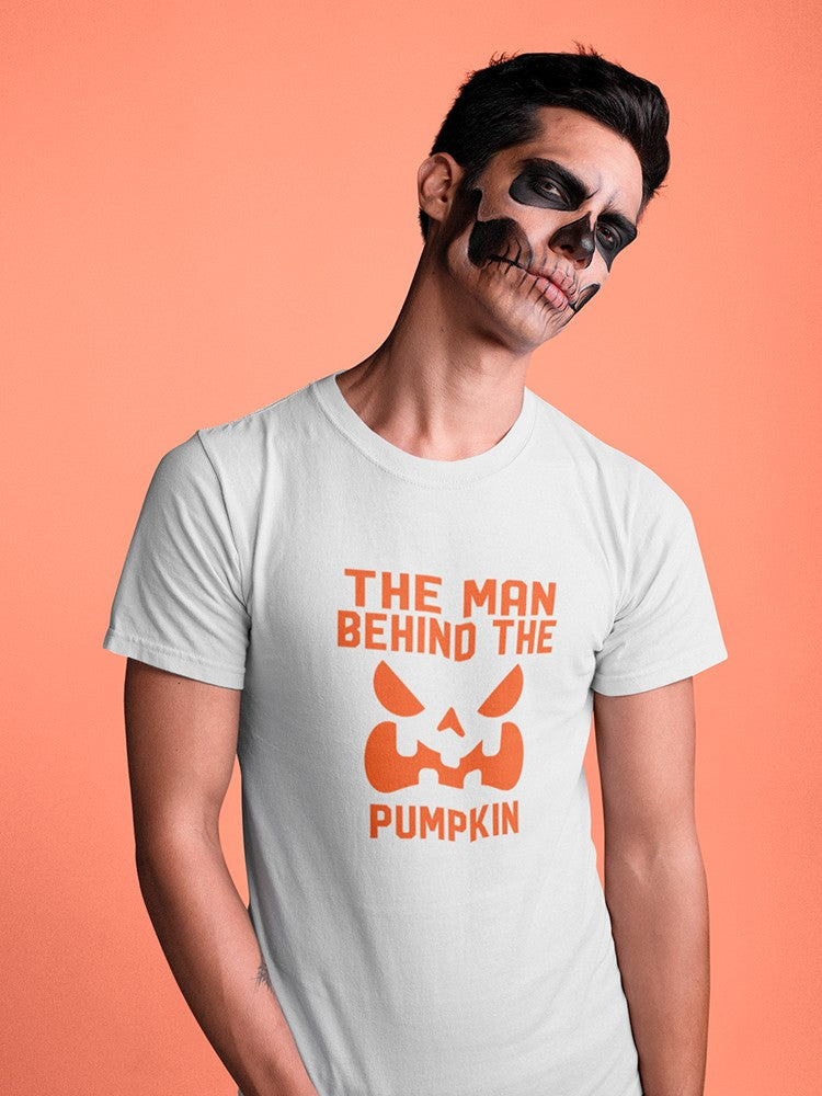 "The Man Behind The Pumpkin" Halloween Costume Men's T-shirt