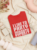 I Like To Party  And By Party I Mean Watch Anime Women's T-shirt
