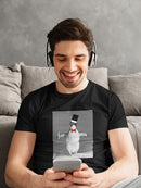 Fancy Singing Performance Penguin Men's T-shirt