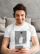Fancy Singing Performance Penguin Men's T-shirt