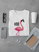 Lovely Sparkling Pink Flamingo Men's T-shirt