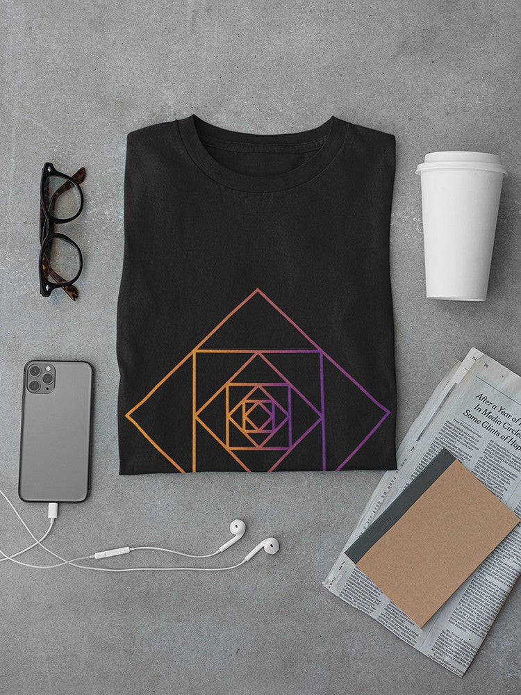 Loop of colorful squares  Men's T-shirt