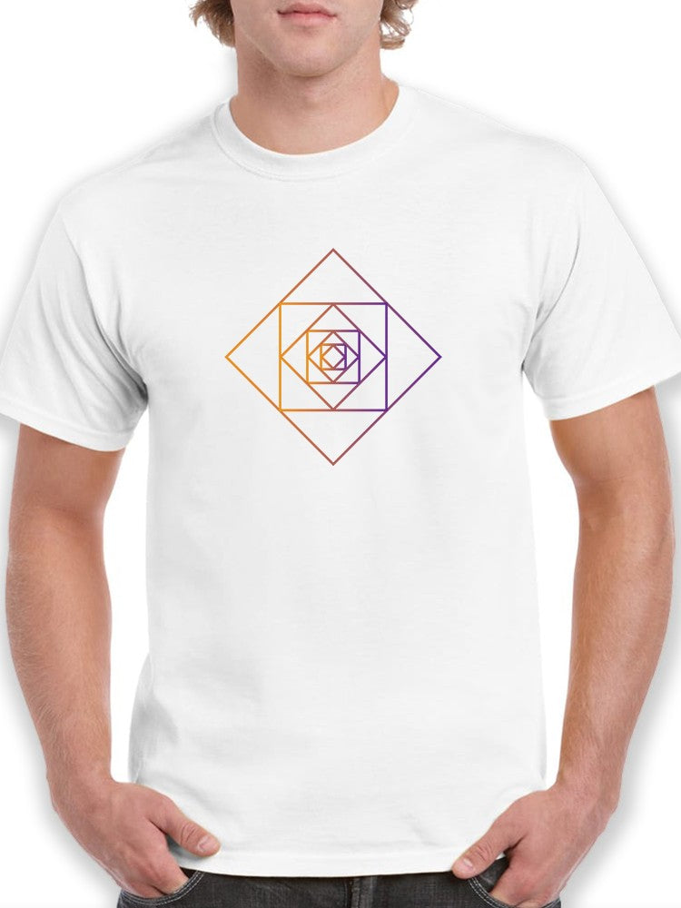 Loop of colorful squares  Men's T-shirt