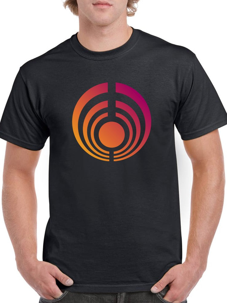 Circle in sunset colors Men's T-shirt