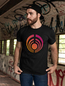 Circle in sunset colors Men's T-shirt