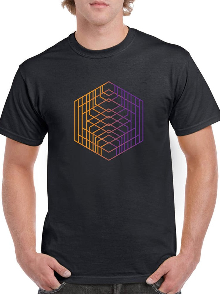 Cool hexagon pattern  Men's T-shirt