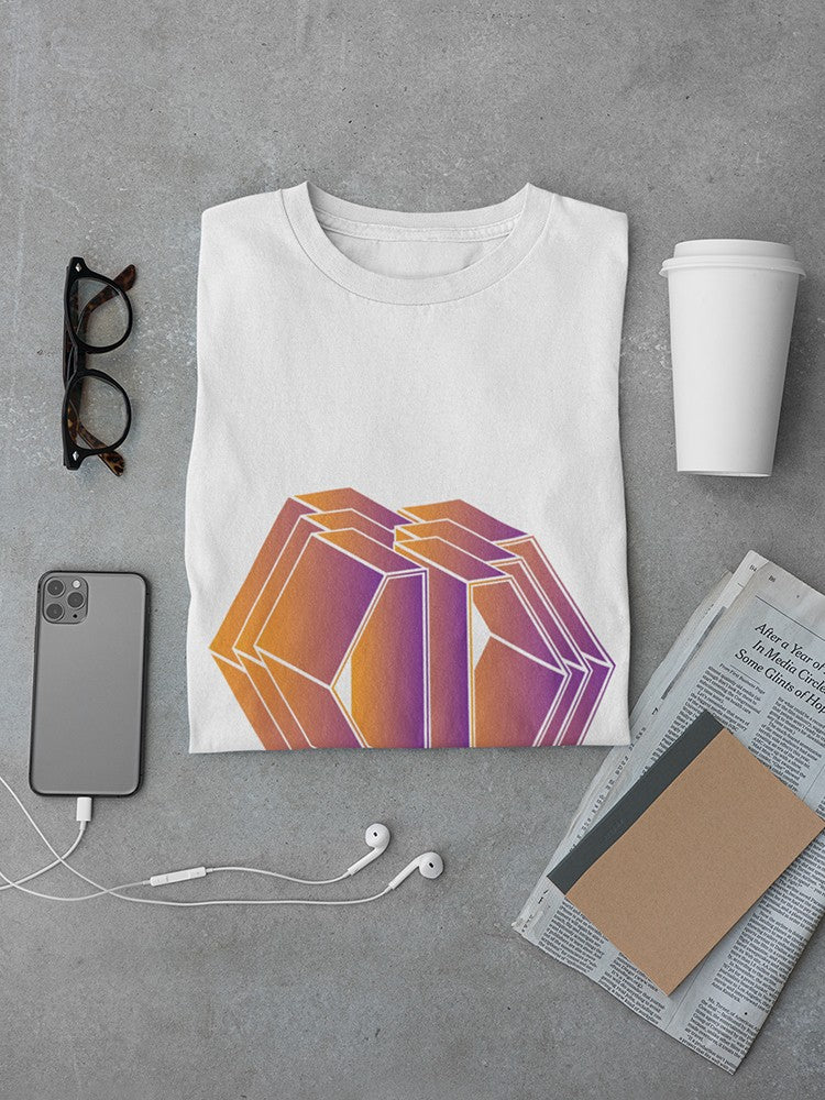 Geometric figure in sunset colors Men's T-shirt