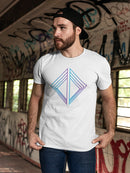 Cool Triangles in cold colors Men's T-shirt