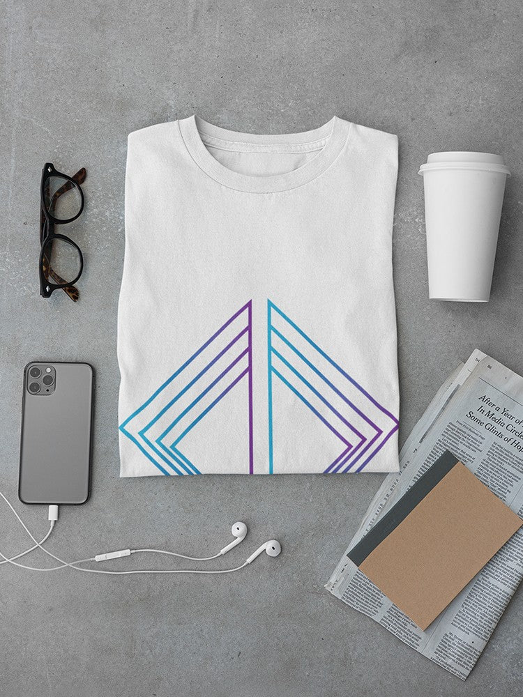 Cool Triangles in cold colors Men's T-shirt