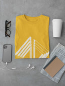 Set of white triangles in hipster style Men's T-shirt