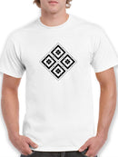 Set of four rhombus in hipster style Men's White T-shirt