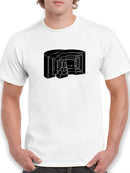 Cool and strange geometric design Men's White T-shirt