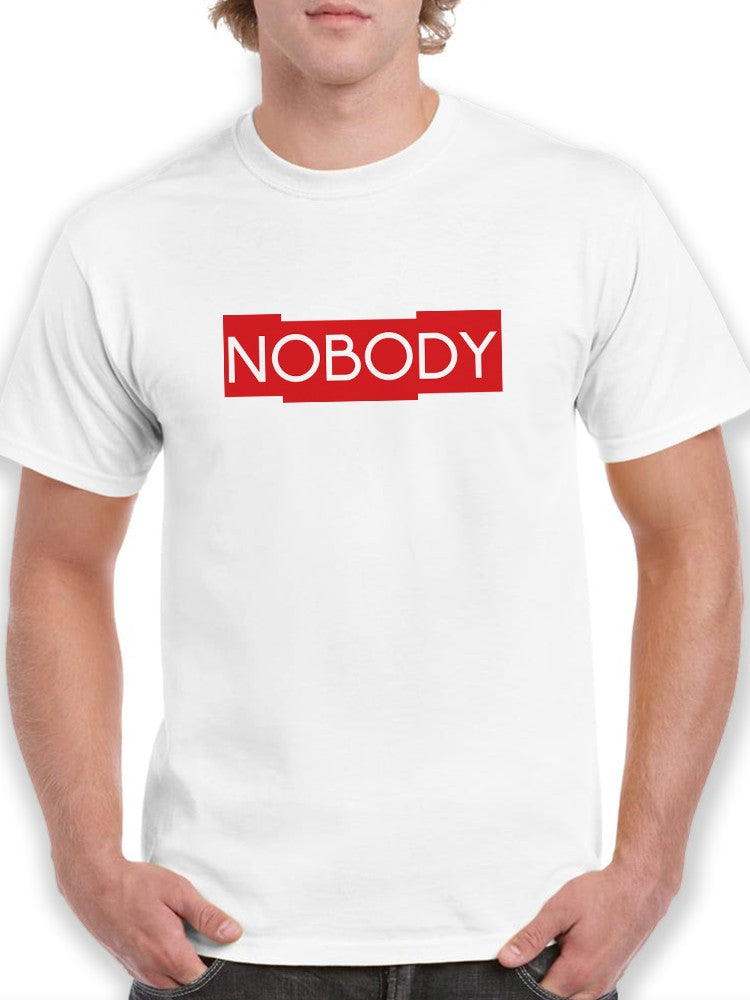 Nobody Red Logo Men's T-shirt