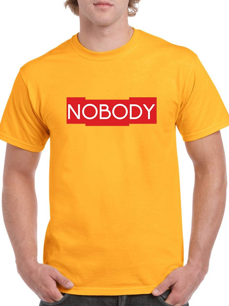 Nobody Red Logo Men's T-shirt