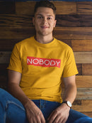 Nobody Red Logo Men's T-shirt