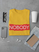 Nobody Red Logo Men's T-shirt
