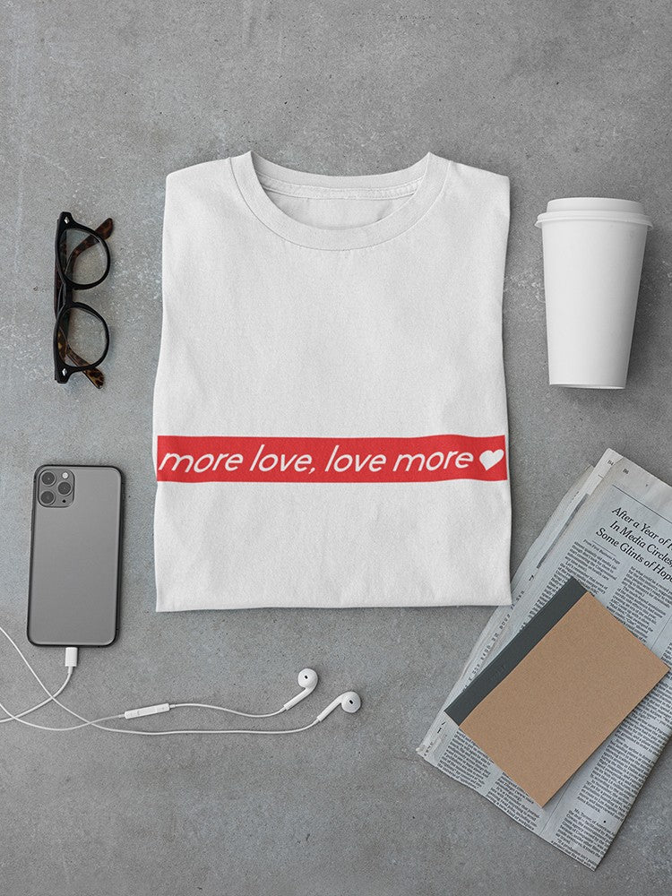 More Love Love More Red Logo Men's T-shirt