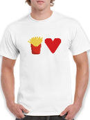 Pixel Fries Love Graphic Men's T-shirt