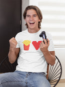 Pixel Fries Love Graphic Men's T-shirt