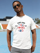 England Loyal Lion Forever Flag Colors Men's White T-shirt